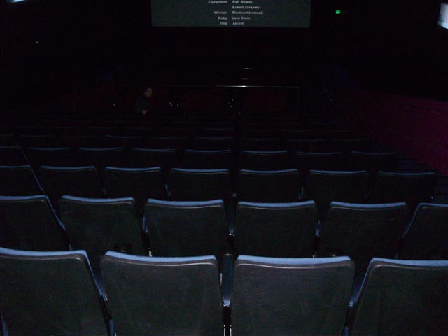 What the theater looked like - empty!